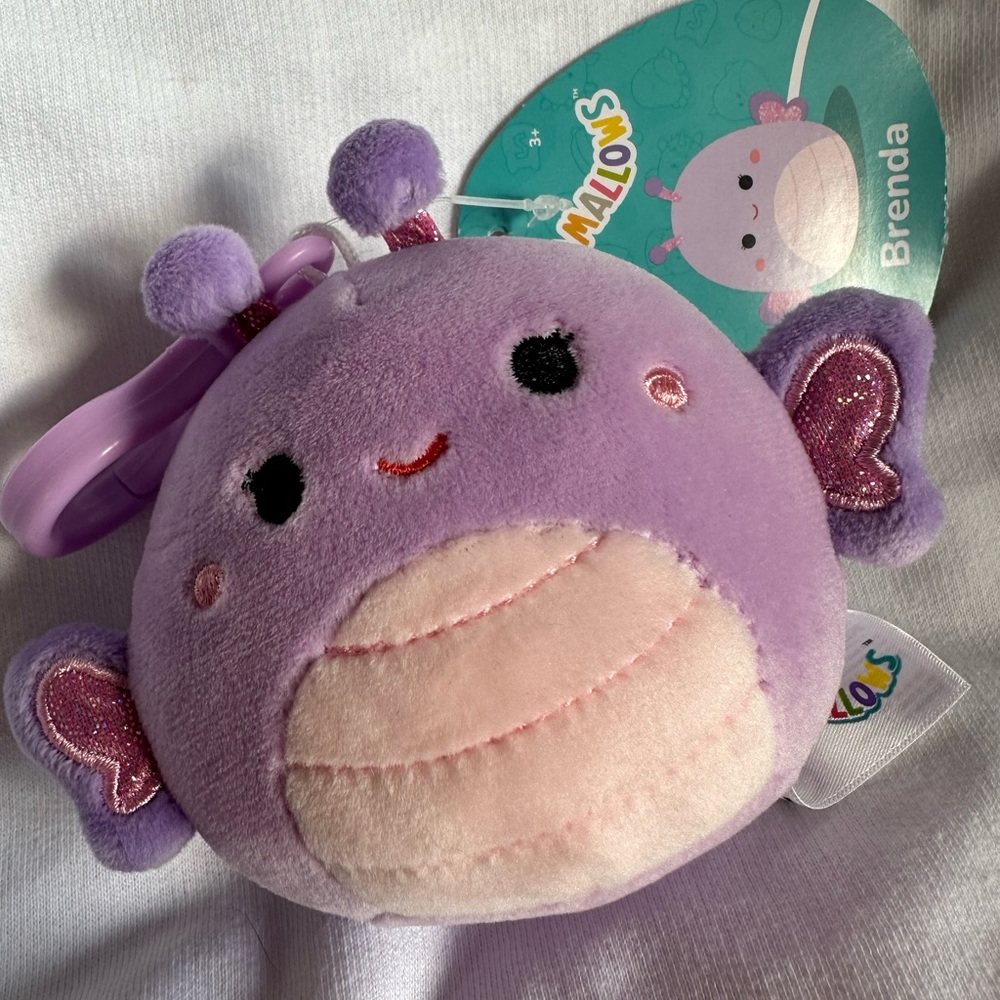 Squishmallows Brenda the Butterfly Clip